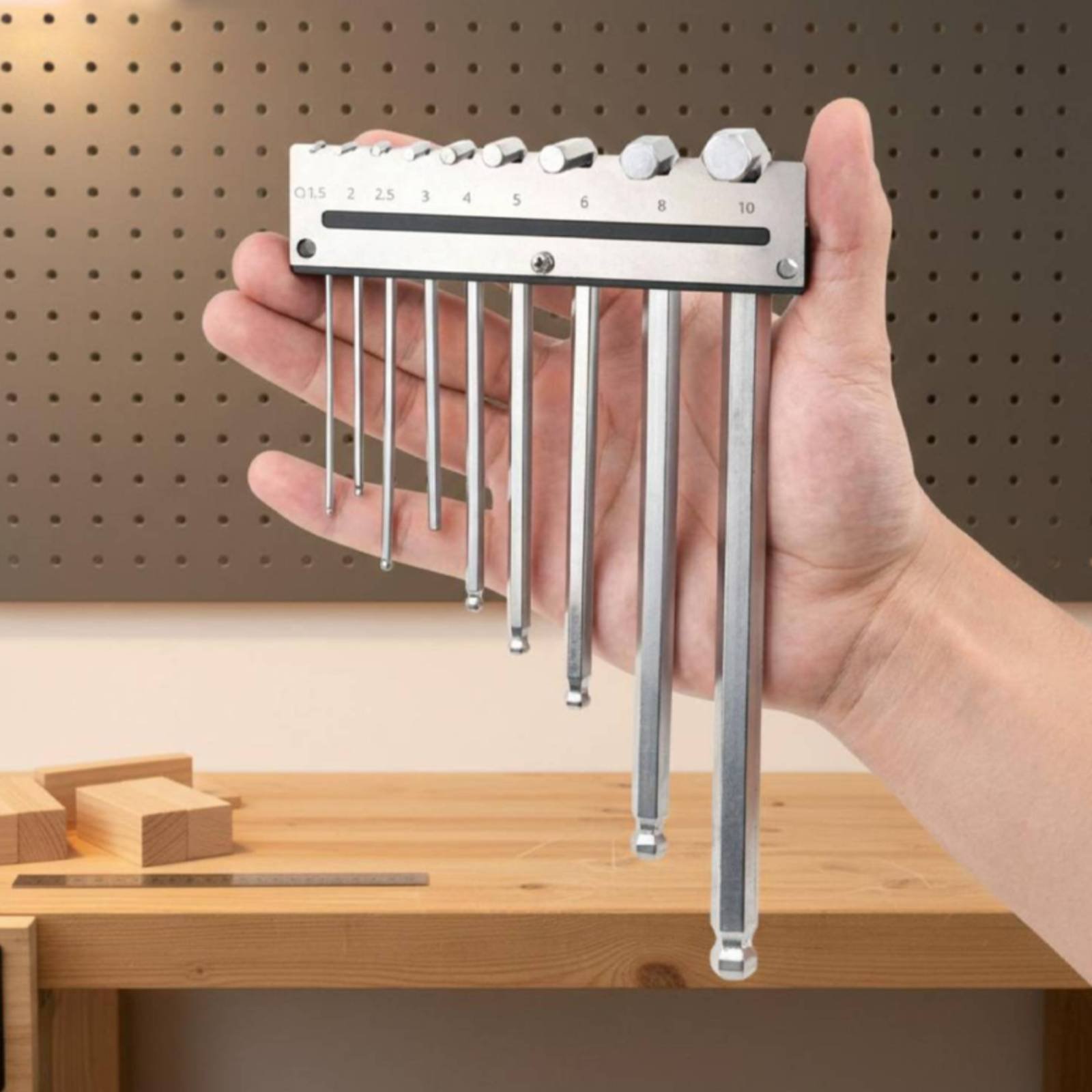 Workshop Tools Wall - Suporte de Parede para Chaves Hexagonais,