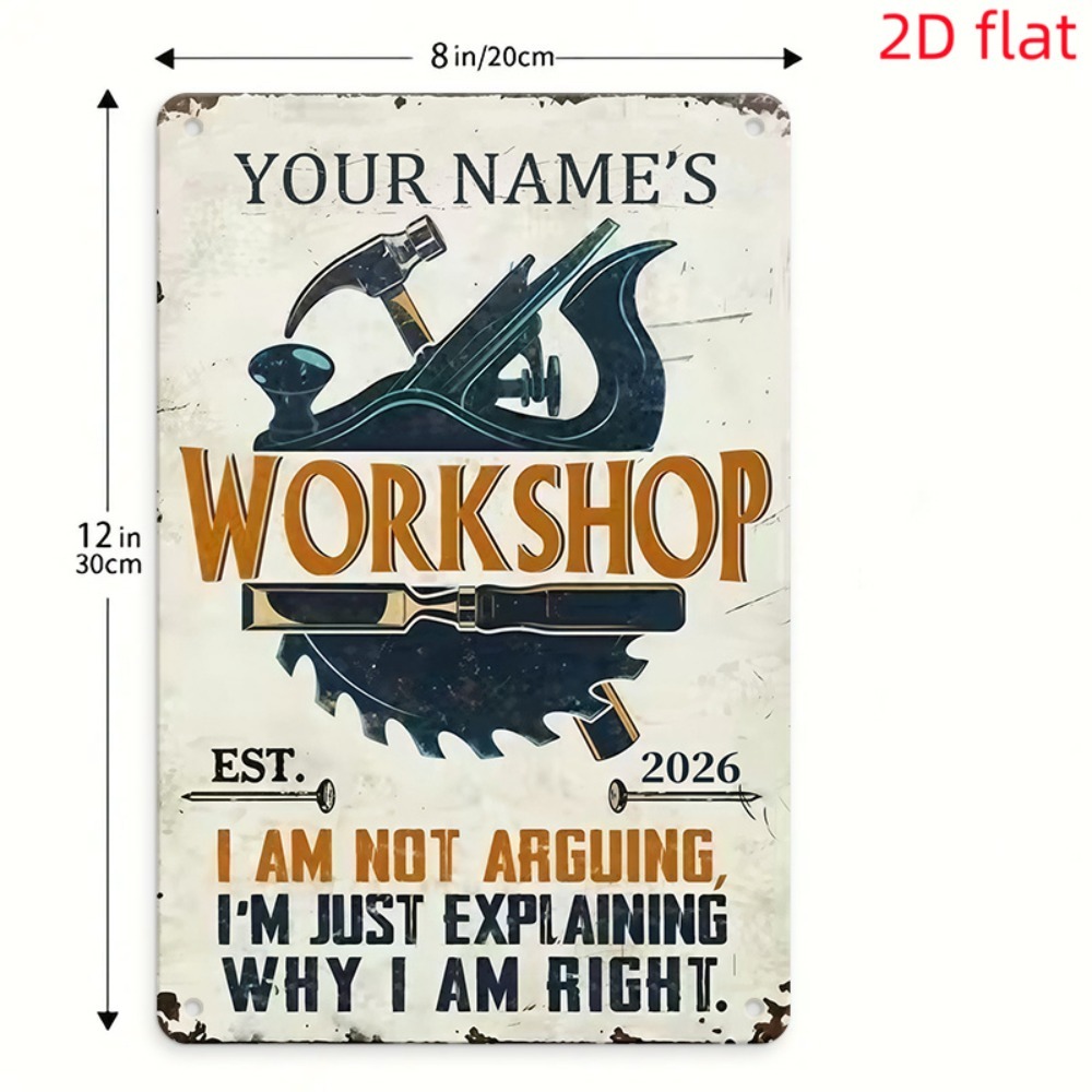 [2D Plano] 1 unidade Placa de  - Workshop Tools Name avaliação e preço