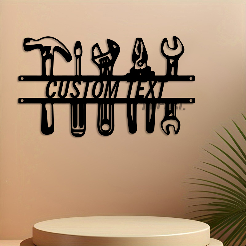 Arte de parede de ferro estilo - Workshop Tools Name avaliação e preço