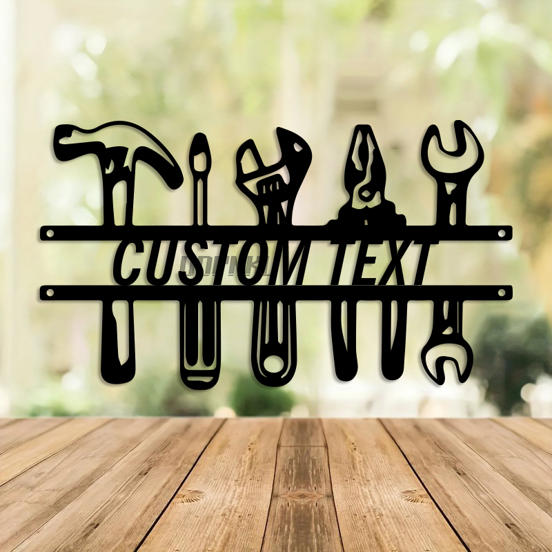 Arte de parede de ferro estilo - Workshop Tools Name avaliação e preço