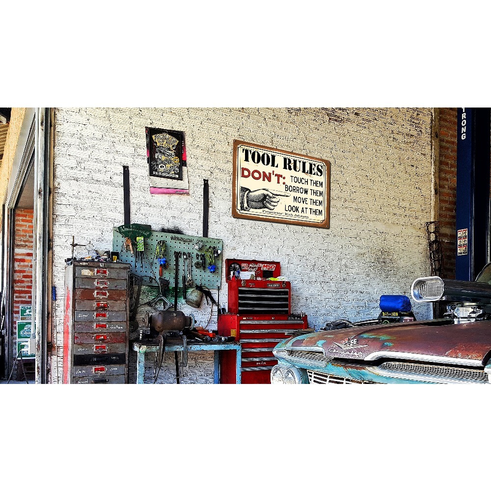 1 unidade Placa de Metal Perso - Workshop Tools Name avaliação e preço