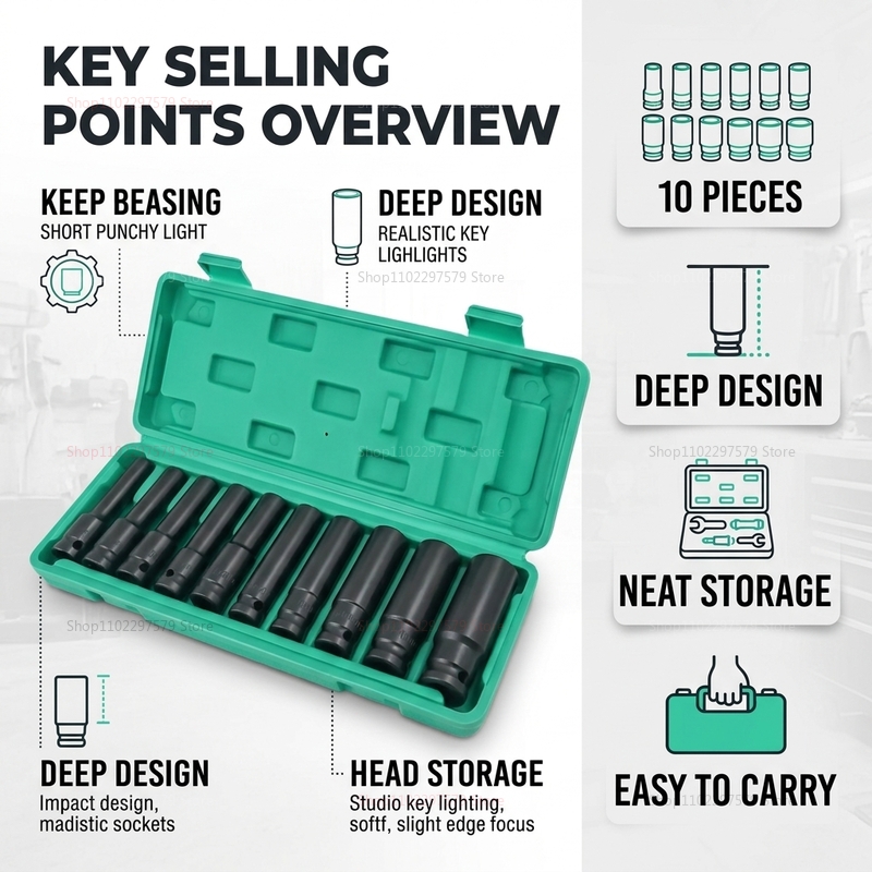 Conjunto de Chaves de Soquete  - Car Workshop Tools Kit avaliação e preço