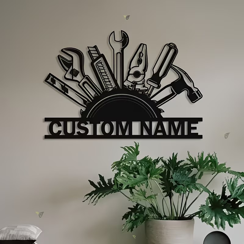 Arte de Parede em Metal Person - Workshop Tools Name avaliação e preço
