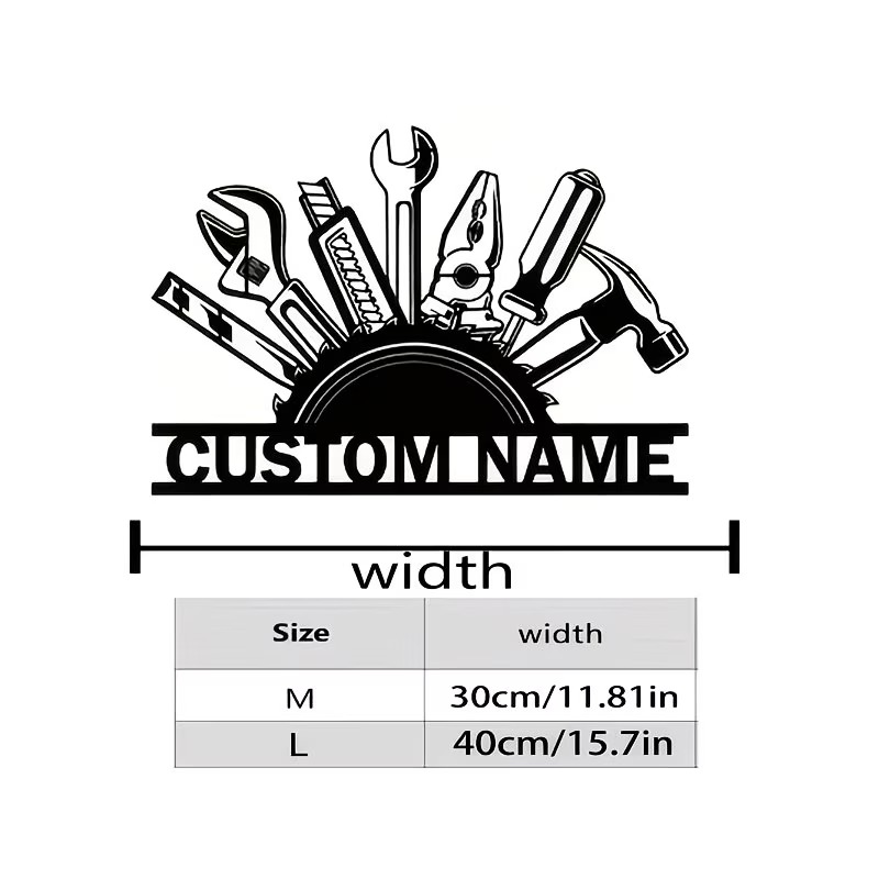 Arte de Parede em Metal Person - Workshop Tools Name avaliação e preço