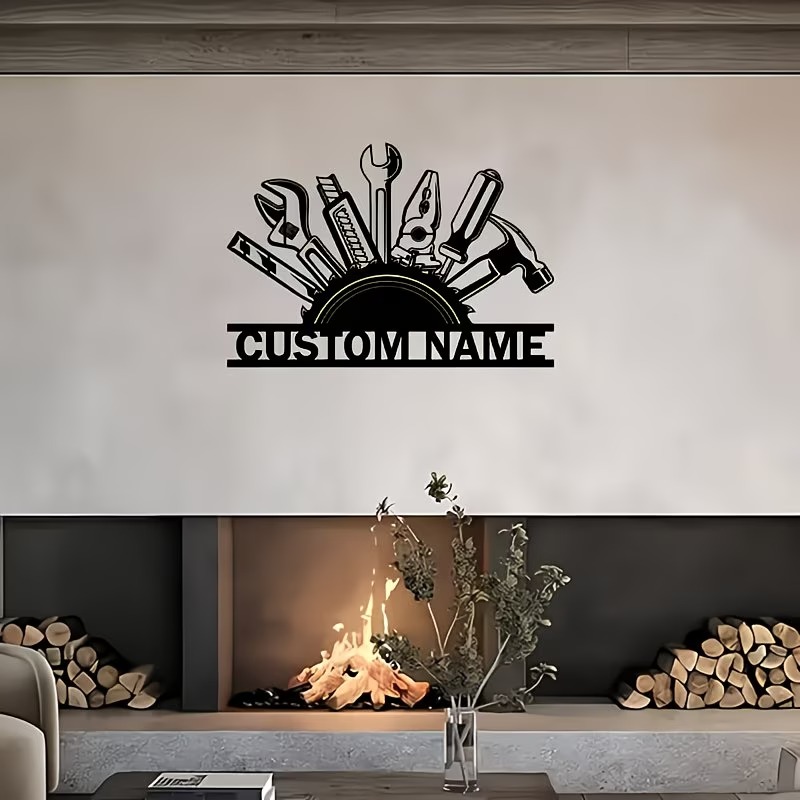 Arte de Parede em Metal Person - Workshop Tools Name avaliação e preço